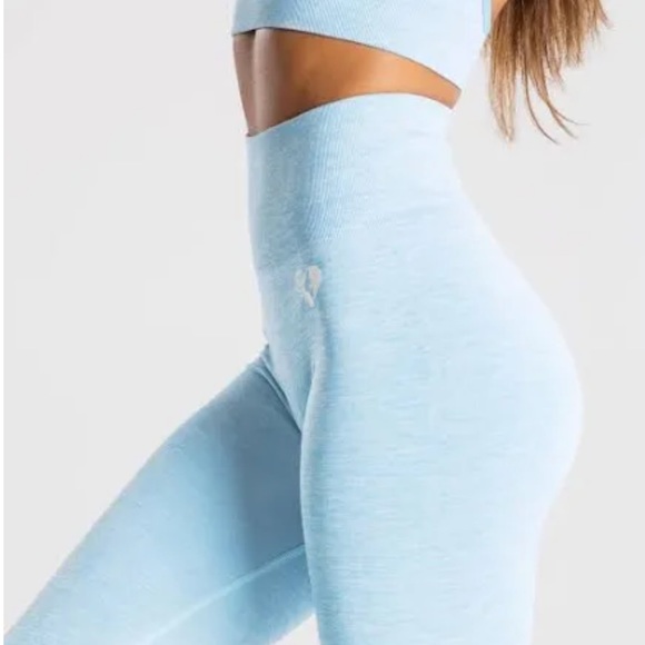 Women’s Best Move Seamless Leggings - S - Blue Marl - Picture 2 of 5